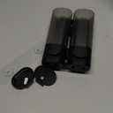 2-Chamber Soap Dispensers Wall Mount, 400ml Bathroom Shower Dispenser, Press Manually Lotion Shower Soap Dispenser Use for Home, Bath, Kitchen, Hotels, Apartment, Restaurants(Black)