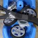Step2 Whisper Ride II Kids Push Car, Ride-On Car with Seat Belt and Horn, Toddlers and Preschoolers Ages 18 Months4 Years, Max Weight 50 lbs., Quick Fold Handle, Stroller Alternative, Blue