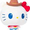 TeeTurtle Cloudheads Cowgirl Hello Kitty Plush - 8-Inch Amazon Exclusive Official Sanrio Stuffed Animal with Embroidered Details - Soft Cuddly Plush Toys for Kids, Teens, and Adults