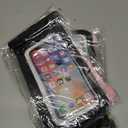 2 x Waterproof Phone Pouch, IPX8 Cell Phone Case for iPhone 15 14 13 Pro Max Plus Galaxy S22 S23 up to 7" Essential Dry Bag for Beach Cruise Ship, 2 Pack(Black+White)