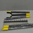 Thatch Rake, 55 inch Heavy Duty Dethatcher Rake Adjustable Dethatching for Loosening Soil Gathering for Leaves Leveling Lawn Farming Land Cleaning Dead Grass Yard Garden