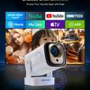 Auto Focus&1080PMagcubic Mini Smart Projector with 4K Support, Portable Projector with Wifi and Bluetooth, 5W Speaker, Built in Apps, Voice Control, Outdoor Movie Projector
