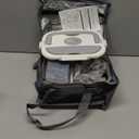 Heated Lunch Box for Men&Women - 80W Electric Lunch Box for Adults with Dual 1.5L 304 Stainless Steel Containers Fast Heating Portable Food Warmer for Car&Truck Travel lonchera electrica (Gray)