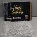 Kavaas Happy Birthday Neon Sign 16.5" x 12.2", Small Neon Happy Birthday Sign for Backdrop with Dimmable Switch - Birthday Light Up Sign Party DecorationWarm White