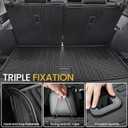 Cargo Mat with Backrest Mats for Volkswagen VW Atlas 6/7 Seats 2018-2025 2026 Car Mat Accessories(Not Fit Cross Sport), All Weather TPE Trunk Cargo Liner(Cargo Mat with Backrest Mats)