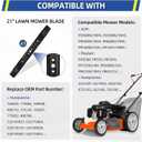 GICOOL 406712 Mulching Blade with 5/8'' Circle Mounting Pattern for 21'' Deck Push Lawn Mower Craftsman Husqvarna 532406712 165833 175064 189028 532189028
