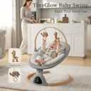 TinyGlow Baby Swings for Infants, Electric Baby Swing with Remote Control
Bluetooth Infant Swing with Music Speaker, 5 Speeds & 3 Timers Settings, Suitable for Indoor & Outdoor Use, Grey