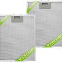 W10169961A Range Hood Filter Replacement 5 Layer Aluminum Mesh Hood Grease Filter Fit for Whirlpool, Kitchen Aid, Jenn-Air Range Hoods(2PCS)