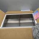 14x20 Inch Brushed Nickel Shower Niche, No Tile Needed Stainless Steel Recessed Bathroom Wall Niche with Double Shelves for Shower Storage