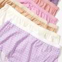 Hanes Women's Just My Size High-waist Cotton Brief Underwear, High-rise Brief, 6-pack (Colors May Vary)
 Size 9