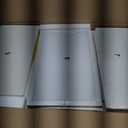 Perdisheng Over The Toilet Storage Cabinet, 3 Tier Over Toilet Storage Rack with Flip Door and Non-Slip Feet, Bathroom Shelf Organizer with Metal Frame, Freestanding Toilet Shelf Space Saver, White