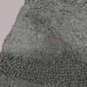 KOEXM Half Circle Boho Bathroom Rugs with Tassels 100% Cotton Soft Hand-Woven Bath Mat Non Slip Absorbent Machine Washable Bath Rugs, Bohemian Decor Sage Green 42"x 22"