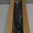 2 Pack Black Spring Tension Curtain Rods 30 to 63 Inch Adjustable Expandable Spring Loaded Curtain Rods No Drilling Suitable for Small Short Tension Rods 33-59 Inch Doors, Windows, Closet