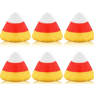 6 Pieces Mini Cornhole Bags Nylon Toss Bean Bags Filled Dual Sided Tossing for Outdoor Family Games Hand Toss Games Party Supply (Orange and Yellow)