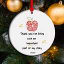 Thank You Teacher Gifts, End of Year Gift from Student, 2025 Christmas Ornament Teacher Appreciation Keepsake (C2)