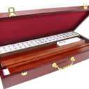 We pay your sales tax American Mahjong Set in Wooden Case ~ 4 Wooden Racks & Pushers Included , 166 Tiles M30MH, 9 inches x 20 inches x 2-6/8 inches