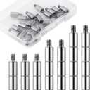 20PCS Scrapbook Extension Posts, Stainless Steel Binding Post, Album Accessories Replacement Screws for Binding Extending Refill Pages Scrapbook Photo Album (12 mm/ 0.47 Inch)