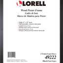 Lorell Solid Wood Poster Frame, 22" x 28" (49222) , Black