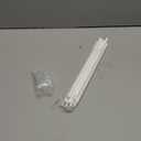 uxcell 2Pcs 46" Blinds Wand Replacement, Combinable Blinds Tilt Wand with Hook, Vertical Blind Rod Stick for Window Curtain Opener Accessory, White