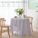 BYDOLL Table Cloth Sliver Gray 70x108 Inch Tablecloth for 8 Foot Rectangle Tables Outdoor Washable Wrinkle Free and Spillproof Polyester Tablecloth for Festival Camping Picnic Party Cover