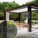 ZeboZap ZZTVA2044 DIY Gazebo | No Drill Full Motion | Outdoor | Patio | Pergola | Post TV Mount | Stainless Steel Screws | Weatherproof | Holds 80lbs | Black