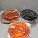 50 Pcs Orange Charger Plates Bulk,13 inch Round Beaded Plate Chargers for Dinner Plates, Decorative Dinner Chargers Plastic Table Chargers for Wedding Holiday Party Event Decoration