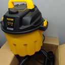VEVOR 2.6 Gallon 2.5 Peak HP Wet and Dry Shop Vac Portable Shop Vacuum and Blower 3-in-1 with Filter, Hose and Attachments for Home and Car Cleaning Black/Yellow