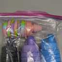 Collapsible Water Bottles 4 pack Travel Water Bottle Portable Hiking Water Bottle with Leak proof Twist Cap 500ML Reusable BPA Free Silicone Water Bottles. (Black+Purple+Blue+Pink)