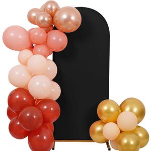 Peomeise 6FT Wedding Arch CoverBlack Arch Backdrop Cover Stretchy Spandex Backdrop Stand Covers for Birthday Party Ceremony Banquet Decor (72" L x 31.2" W)