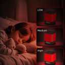 Red Light Night Light for Sleep, 670nm Wavelength Aid to Support Deep Relaxation: Naturally Aids Sleeps with 2 Colors, 3 Brightness & Touch Control for Adults, Kids Bedroom - USB Charging