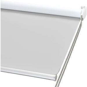 ChrisDowa 100% Blackout Roller Shade, Window Blind with Thermal Insulated, UV Protection Fabric. Total Blackout Roller Blind for Office and Home. Easy to Install.Lightgrey,35" W x 72" H ChrisDowa 100% Blackout Roller Shade, Window Blind with Thermal Insulated, UV Protection Fabric. Total Blackout Roller Blind for Office and Home. Easy to Install.Lightgrey,35" W x 72" H