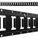 UMIRO 4ft E Track Tie Down Kit Black Powder-Coated Steel E-Track Tie-Down Rails for Trailers,Garages,Vans,Trucks,Motorcycles,ATVs,Secures up to 4,500 lbs 2 Pack