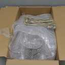 CALBODE 50 Pack Plastic Martini Glasses Sets for New Year Party 7oz Clear Cocktail Glasses with Sticks Plastic Disposable Cups Perfect for Wine, Appetizers, Birthday Wedding, and All Events 100pcs