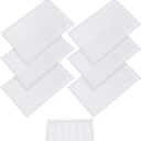 Shappy Magnetic Floor Vent Covers Air Vent Screen Register Trap Magnetic Floor Register Mesh Covers Rectangle PVC Mesh Cover for Wall Ceiling Floors Catch Debris Hair Insect(8 x 14 Inch,White)