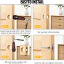 Door Latch Mortise Tool, Door Latch Installation Kit with Precision Scoring and Chiseling Template for Clean and Accurate Installation Door Latch Cutting Tool Fits 1-3/4" or 1-3/8" Thick Wooden Door