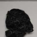 Black Curly Wigs With Bangs - Synthetic Afro Curly Wigs, Bouncy Fluffy Hair, Glueless, Daily & Cosplay