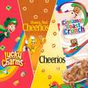 General Mills Cereal Variety Pack, Lucky Charms, Cinnamon Toast Crunch, Cheerios, and Honey Nut Cheerios, 8 Single Serve Pouches, 9.14 oz (EXP 03/22/26)