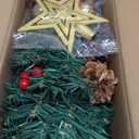 [ 8 Modes & Timer] 24 Inch Small Tabletop Christmas Tree with 50 Warm White Lights Star Treetop and Ornaments Artificial Mini Christmas Tree Indoor Home Table Christmas Decorations (Green)