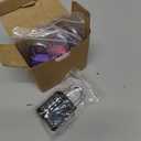 Puroma 4 Pack Combination Lock Multicolor for Locker 4 Digit Outdoor Waterproof Padlock for School, Gym, Sports, Fence, Toolbox, Gate, Case, Outdoor, Hasp Storage (Black, Purple, Pink, Peacock Blue)