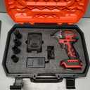 Impact Wrench, Max Torque 400 N.m Cordless 1/2 Impact Driver, 20V 3000RPM Brushless Motor, 4.0Ah Li-ion Battery and Fast Charger, 4 Pcs Sockets Included