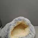 Cat Bed Round Fluffy Hooded Cat Bed Cave, Anti-Anxiety Cave Bed with Hooded Blanket, Cozy Cuddler Luxury Puppy Pet Bed, Anti-Slip Bottom and Machine Washable (Grey, Medium)