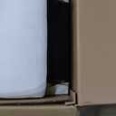 COLAMY Swivel Rocking Recliner Chair, Nursery Rocker Glider Recliner with Extra Large Footrest, Deep Seat, High Back, Upholstered Fabric Reclining Single Sofa for Living Room-White