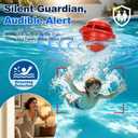 Floating Pool Alarm,100dB ASTM F2208 Certified Pool Alarm System, 26 cm 26 cm 20 cm