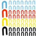 600PCS Plastic Shims,U Shims,Horseshoe Shims,Tile Plastic Shims,U Shaped Tile Spacers for Leveling,Blue 1/16, Red 1/8, Yellow 3/16, Black 1/4