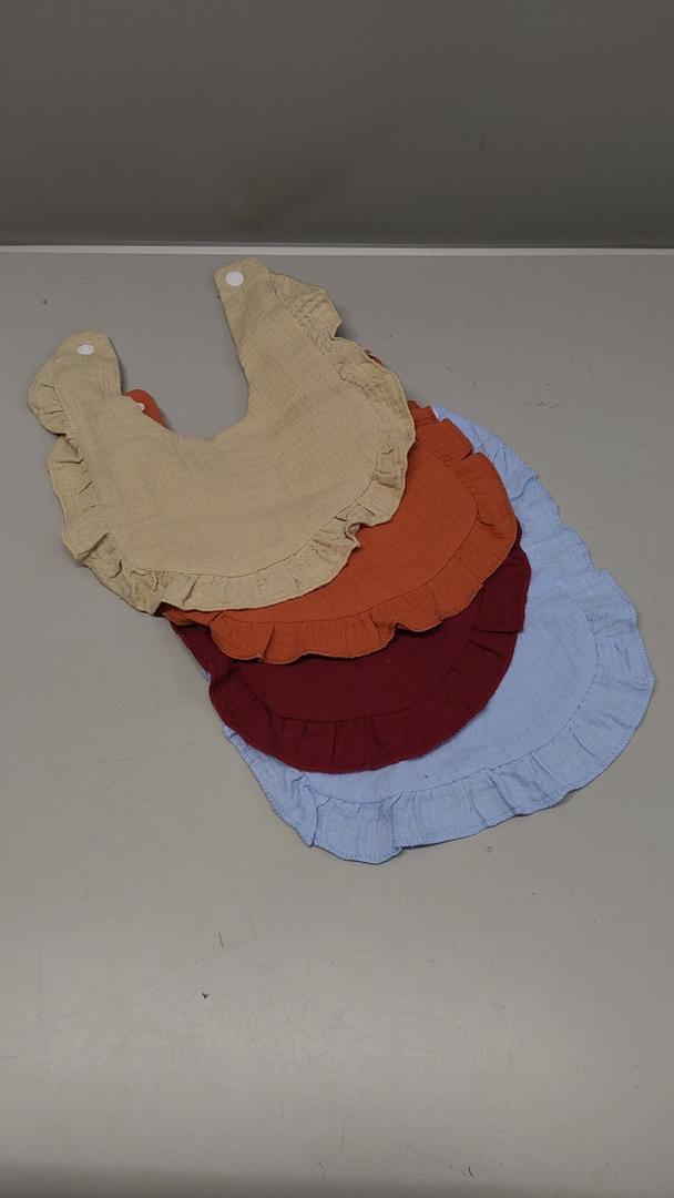 Muslin Baby Bibs for Drooling and Teething Newborn Drool Bibs for Baby Girl Boy