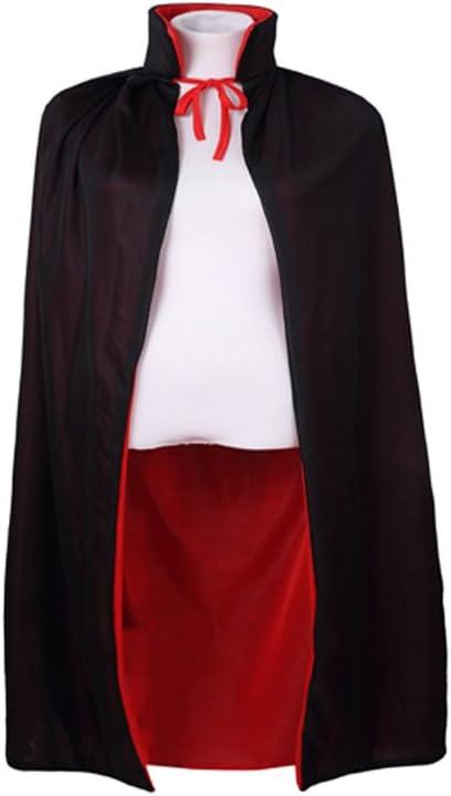 LMYOVE Reversible Cloak Halloween Cape Vampire Costume Masquerade Dracula Magician Devil Cosplay Adult (90cm/35", Red and Black)