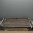 Prepac's Fremont 2 Drawer Nightstand: Elegant Bedroom Furniture, Bedside Table with Open Shelf, 23.25"W x 16"D x 28"H, Drifted Gray - DDC-2428