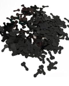 Glistening Glitter Confetti, Ultimate Party Table Decoration for Romantic Valentine's, Grand Weddings, Joyful Engagements & Festive Celebrations - Enchanting Sprinkle Accents(Black)