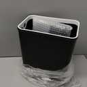 Yatmung Touchless Bathroom Trash Can - 2.5 Gallon Smart Trash Can Sensor Motion - Skinny Trash Bin with Lid - Electric, Narrow, Plastic, Auto Open - Small Slim Automatic Garbage Can (Black)