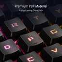 ASUS ROG RX PBT Keycap Set, Premium, Durable PBT Material Keycaps with Shortened Stems and Mid-Height Profiles, Providing Better Click Stability and Longer Lifespan